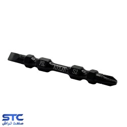 نوک پیچگوشتی مشکی S2 (ارتجاعی) 6/5 سانت آدولان