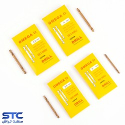 مته طلایی کوتاه دوسر امگا(سایز:3 تا 4/2)