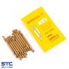 مته طلایی کوتاه دوسر امگا(سایز:3 تا 4/2)
