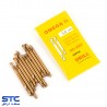 مته طلایی کوتاه دوسر امگا(سایز:3 تا 4/2)