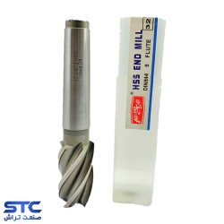 فرز انگشتی ته کونیک سرتخت سفید HSS هانگدا(سایز:22 تا 65)