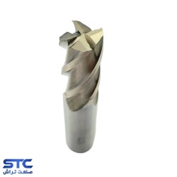 فرز انگشتی سرتخت سفید چهار پر HSS طول استاندارد هانگدا