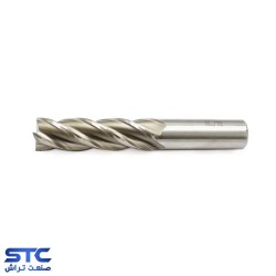 فرز انگشتی سرتخت سفید چهار پر HSS طول بلند هانگدا(سایز:1/5 تا 30)