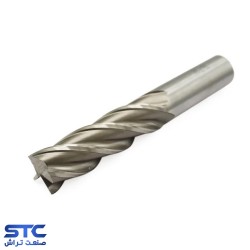 فرز انگشتی سرتخت سفید چهار پر HSS طول بلند هانگدا