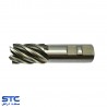 فرز انگشتی سرتخت سفید شش پر HSS-E طول استاندارد هانگدا(سایز:22 تا 40)