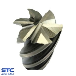 فرز انگشتی سرتخت سفید شش پر HSS-E طول استاندارد هانگدا