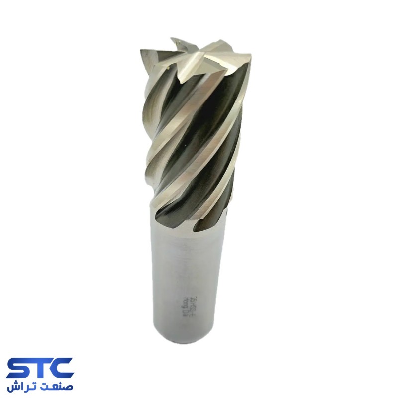 فرز انگشتی سرتخت سفید شش پر HSS-E طول استاندارد هانگدا