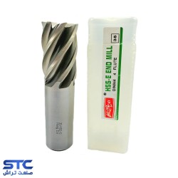 فرز انگشتی سرتخت سفید شش پر HSS-E طول استاندارد هانگدا