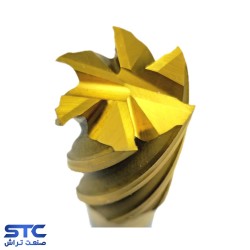 فرز انگشتی سرتخت طلایی شش پر HSS-E طول استاندارد هانگدا