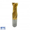 فرز انگشتی سرتخت طلایی دو پر HSS-E طول استاندارد هانگدا(سایز:1 تا 30)