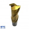 فرز انگشتی سرتخت طلایی دو پر HSS-E طول استاندارد هانگدا(سایز:1 تا 30)