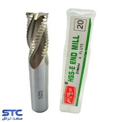 فرز انگشتی خشن سفید HSS-E طول استاندارد هانگدا(سایز:4 تا30)