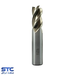 فرز انگشتی سرتخت سفید چهار پر HSS-E طول استاندارد هانگدا(سایز:1/5 تا 32)