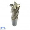 فرز انگشتی سرتخت سفید چهار پر HSS-E طول استاندارد هانگدا(سایز:1/5 تا 32)