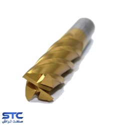 فرز انگشتی سرتخت طلایی چهار پر HSS-E طول بلند هانگدا(سایز:1/5 تا 30)