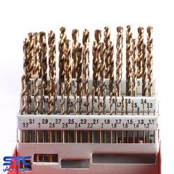 ست مته کبالت 5% اعشاری دهم دار 51 عددی 1-6 میلیمتر امگا
