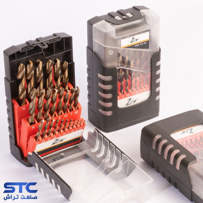 ست مته طرح کبالت 25 عددی 1-13 میلیمتر زن