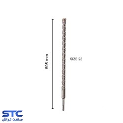 مته پنج شیار چهار الماسه 50 سانت ولف