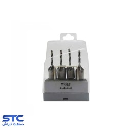 ست 4 عددی مته خزینه 4 میلیمتر ولف