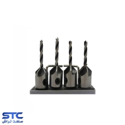 ست 4 عددی مته خزینه 4 میلیمتر ولف