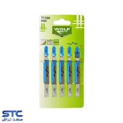 تیغ عمودبر آهن کوتاه T118 ولف (بسته 5 عددی)