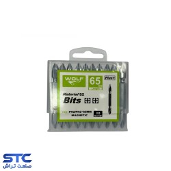نوک پیچگوشتی دو سر چهارسو PH2*PH2 ولف(طول:6/5-11-15-20)