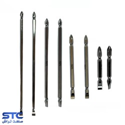 نوک پیچگوشتی دوسو چهارسو PH2*SL7 ولف(طول:6/5-11-15-20)