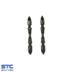 نوک پیچگوشتی دو سر چهارسو بدنه باریک 6/5 سانت PH2*PH2*D ولف