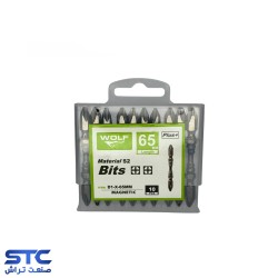 نوک پیچگوشتی دو سر چهارسو بدنه باریک 6/5 سانت PH2*PH2*D ولف