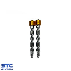 نوک پیچگوشتی دو سر چهارسو پیچ گیر مگنتی 6/5 سانت PH2*PH2 ولف