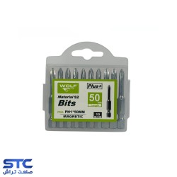 نوک پیچگوشتی یک سر چهارسو PH1 ولف(طول:5-10)