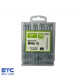 نوک پیچگوشتی یک سر چهارسو PH2 ولف(طول:2/5-5-7/5-10)