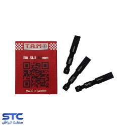 نوک پیچگوشتی مشکی یکسر دوسو 5 سانت SL8*50 تام