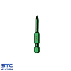 نوک پیچگوشتی سبز یکسر چهارسو 5 سانت PH0 تام